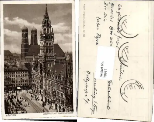70947,München Rathaus Frauenkirche