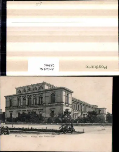 285989,München Königliche alte Pinakothek Gebäude