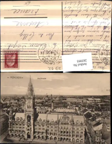 285993,München Teilansicht m. Rathaus