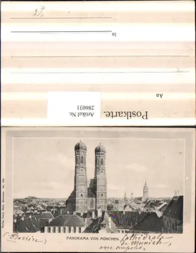 286031,München Panorama Teilansicht Frauenkirche pub Percy Hein 129