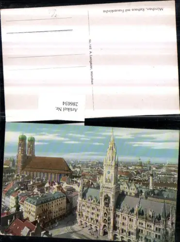 286034,München Teilansicht Rathaus m. Frauenkirche pub A. Lengauer 140