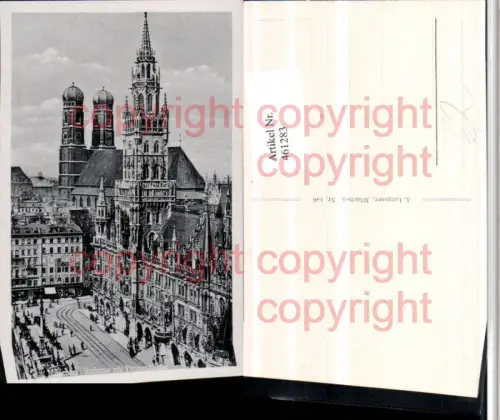 461283,München Rathaus m. Frauenkirche Kirche