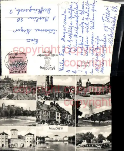 461303,München Hofbräuhaus Kirche Schloss Karlsplatz Mehrbildkarte