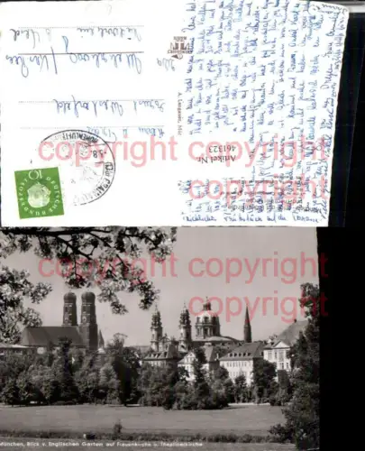 461323,München Frauenkirche u. Theatinerkirche Baumblüte pub A. Lengauer