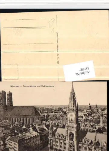 511897,München Frauenkirche u. Rathausturm pub Ottmar Zieher 1035