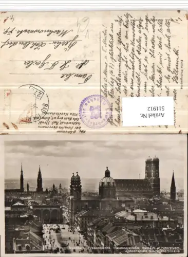 511912,München Teilansicht Kirchen pub H. Wutz 48