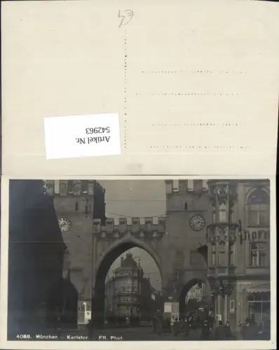 542963,Foto Ak München Karlstor