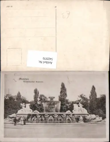 542970,München Wittelsbacher Brunnen