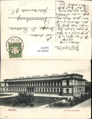 542972,München Alte Pinakothek Gebäude