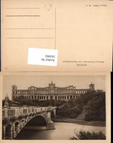 543492,München Brücke Maximiliansbrücke Maximilianeum