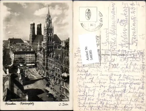 548385,München Marienplatz pub Zieher M. 174