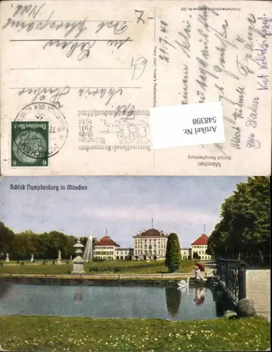 548398,München Nymphenburg Tolle AK