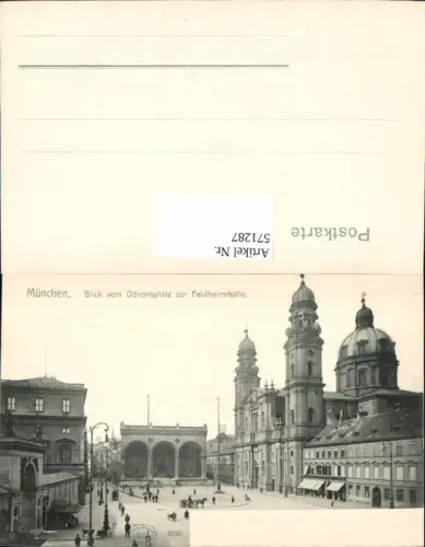 571287,München Odeonsplatz Feldherrnhalle