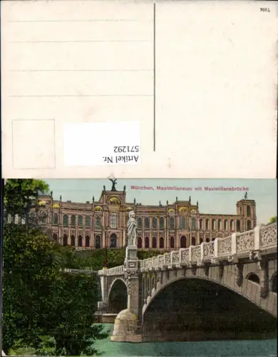 571292,München Maximilianeum Maximilianbrücke