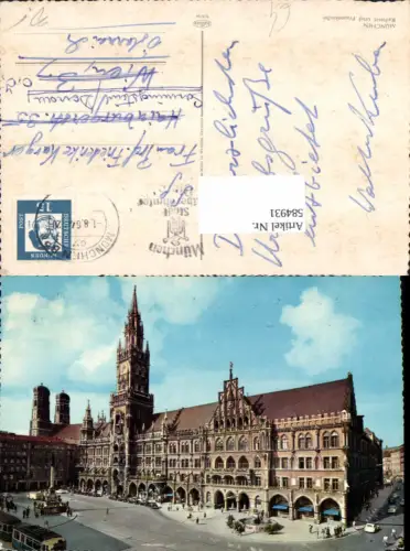 584931,München Rathaus Frauenkirche