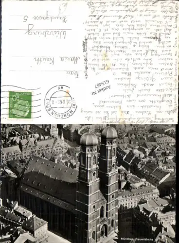 615467,München Frauenkirche Luftbild Fliegeraufnahme