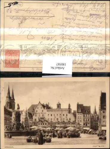 180587,Nürnberg Hauptmarkt Ortsansicht