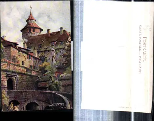 308408,Künstler AK Sollmann Nürnberg Vestnertor Turm