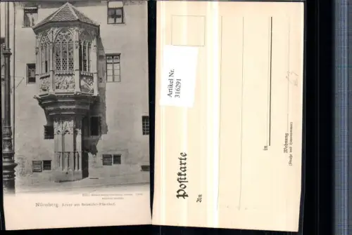 316291,Nürnberg Erker am Sebalder-Pfarrhof