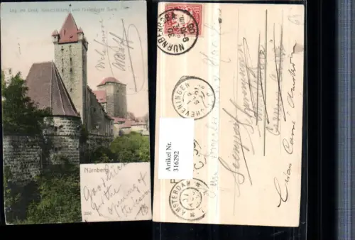 316292,Nürnberg Kaiserstallung u. Fünfeckiger Turm