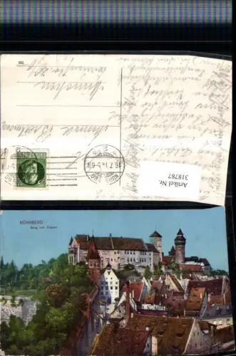 318787,Nürnberg Teilansicht m. Burg