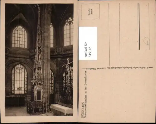 345145,Nürnberg Sakramentshäuschen in der Lorenzkirche Innenansicht