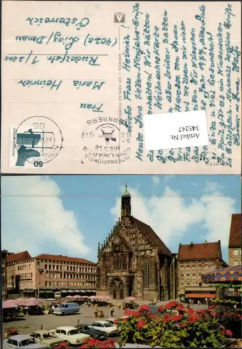 345247,Nürnberg Hauptmarkt m. Frauenkirche Kirche