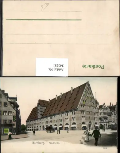 345281,Nürnberg Mauthalle Gebäude Straßenansicht