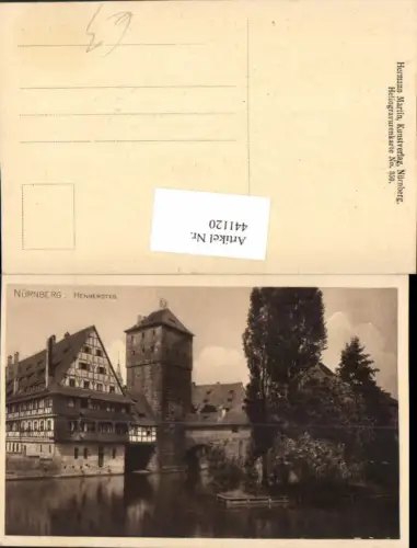 441120,Nürnberg Henkersteg Kanal Turm