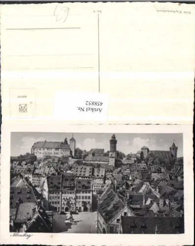 458852,Nürnberg Teilansicht m. Burg