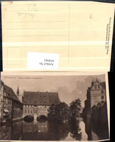458941,Nürnberg Partie an d. Museumsbrücke Kanal