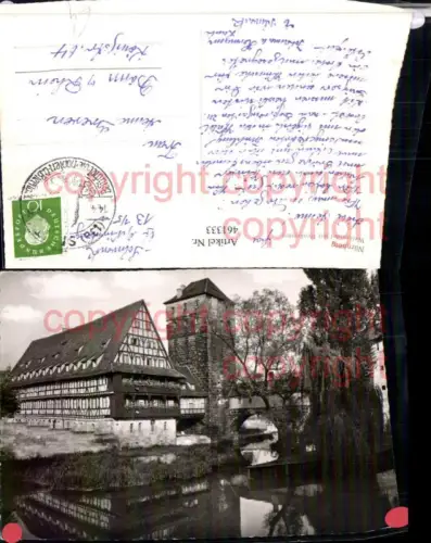 461333,Nürnberg Weinstadel m. Henkersteg Turm