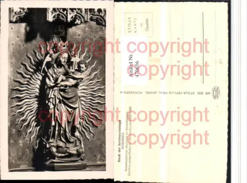 470656,Nürnberg Sebalduskirche Madonna im Strahlenkranz Detail