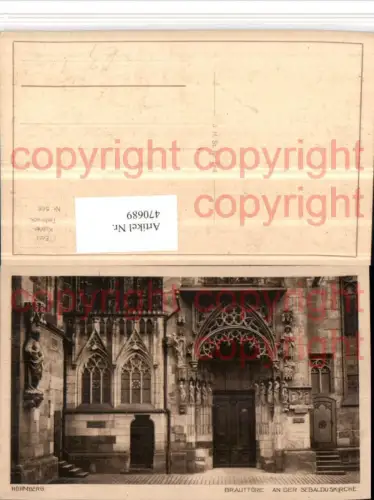 470689,Nürnberg Brauttüre Sebalduskirche Portal