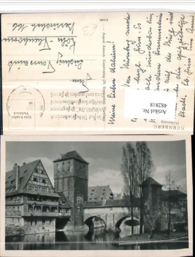 482818,Nürnberg Henkersteg Brücke Turm