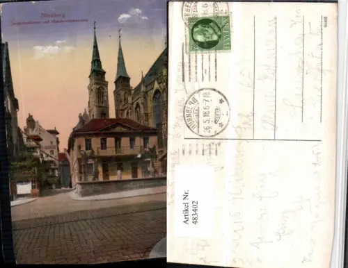483402,Nürnberg Sebaldusklause u. Handwerkshammer Kirche
