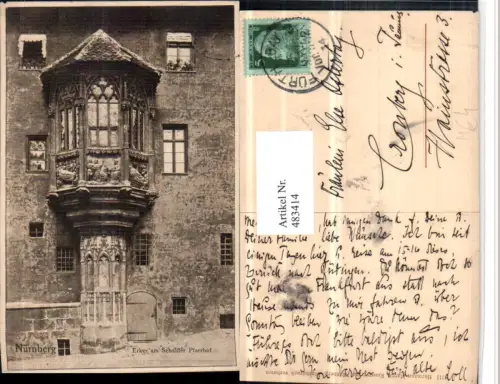 483414,Nürnberg Sebalder Pfarrhof Erker