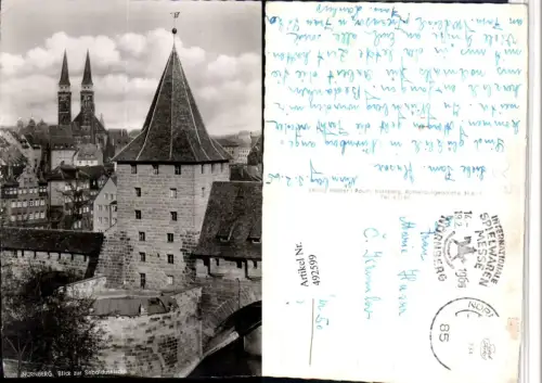 492599,Nürnberg Blick zur Sebalduskirche Kirche