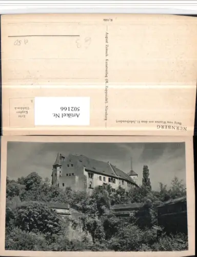502166,Nürnberg Burg von Westen
