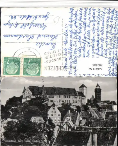 502184,Nürnberg Teilansicht m. Burg Turm