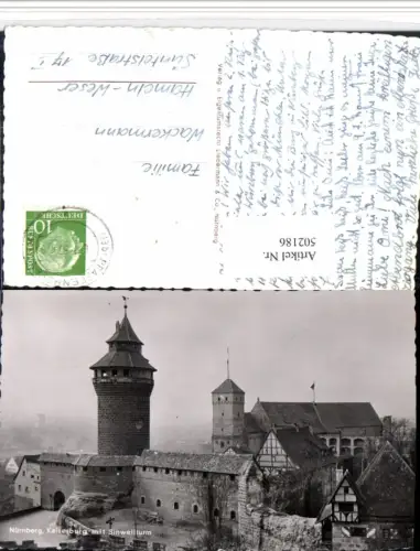 502186,Nürnberg Kaiserburg m. Sinwellturm Turm