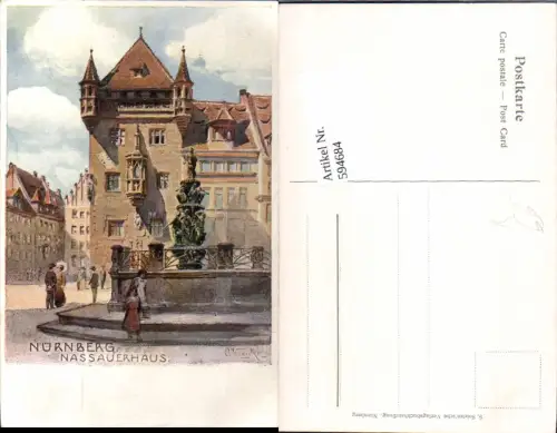 594684,Künstler AK W. Wiegk Coburg Nürnberg Nassauerhaus