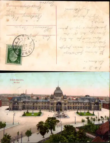 706083 Nürnberg Bahnhof Hauptbahnhof gel Bredeney b. Essen