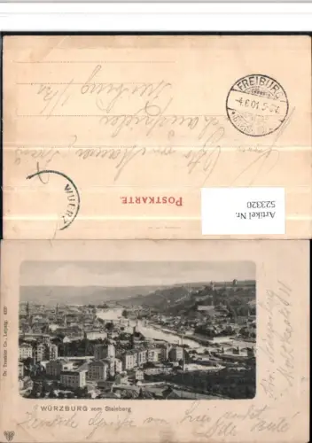523320,Würzburg vom Steinberg pub Dr. Trenkler 4237 mit Signum