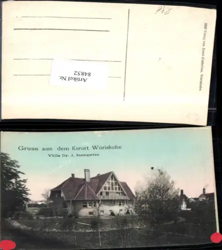 84852,Gruß aus Kurort Wörishofen Villa Dr Baumgarten