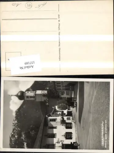 157189,Oberammergau Partie b. Sternwirt Ansicht m. Pferdekutsche