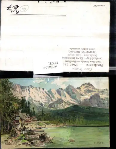 187731,Künstler AK H. Heinisch Elbsee Bayern