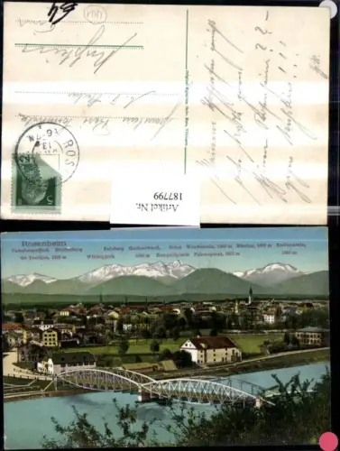 187799,Rosenheim Totale Brücke Gebirge Gr. Traithen Wildalpjoch Rampoldplatte Fahrenpoint