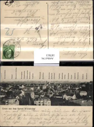 187813,Gruß aus dem Kurort Wörishofen Totale m. Karwendel Gebirge