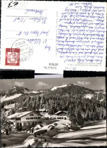 187834,St. Bernhard am Spitzingsee geg. Rotkopf u. Roßkopf